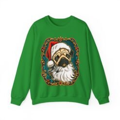 Pug Santa - Unisex Sweatshirt – Funny Christmas Pug - Dog Lover