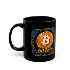 Alternative view of Bitcoin – Black Mug – Sip and HODL