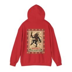 Merry Krampus - Unisex Hoodie – Cozy Up with Claus's Creepy Cousin - Image 20