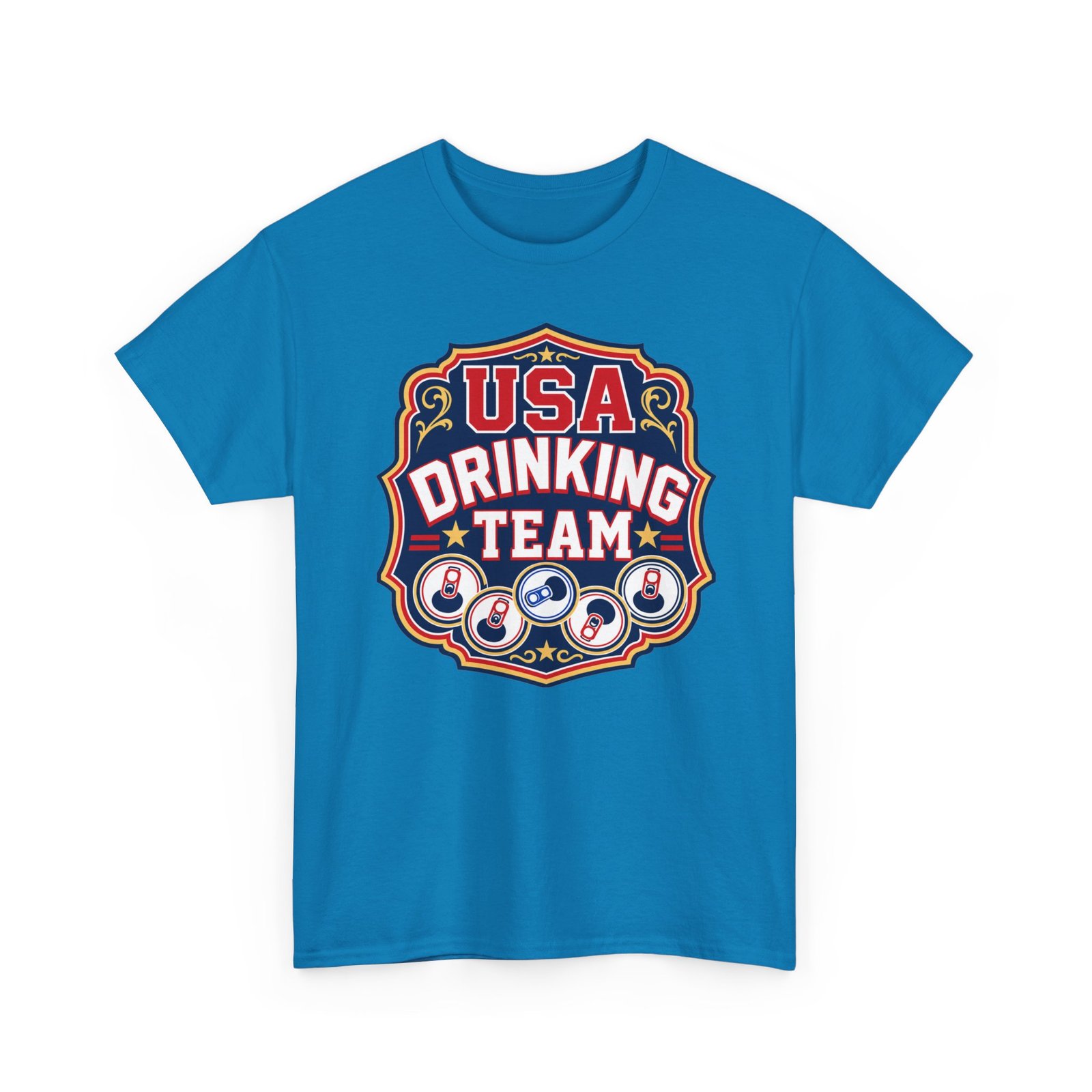 USA Drinking Team - Unisex T-Shirt – Funny Patriotic - Beer Drinking - Image 24
