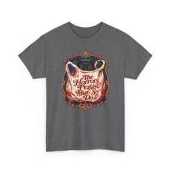 The Horrors Persist But So Do I – Unisex T-Shirt – Existential Black Cat Energy - Image 19