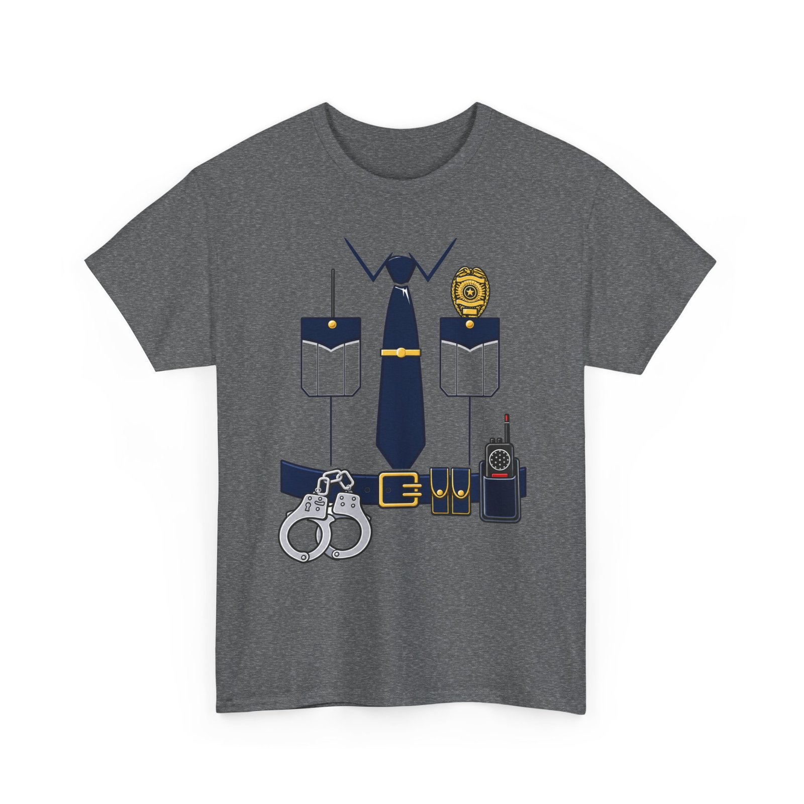 Police Officer - Unisex T-Shirt – Funny Easy Cop Halloween Costume - Image 17