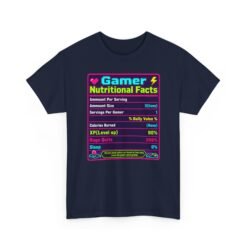 Gamer Nutrition Facts - Unisex T-Shirt – Powered by Snacks, Skill and Respawns - Image 18