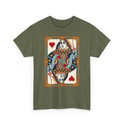 Queen of Hearts - Unisex T-Shirt – Classic Playing Card - Image 18