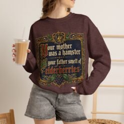 Your Mother Was a Hamster - Sweatshirt – Monty Python Holy Grail Humor - Image 4