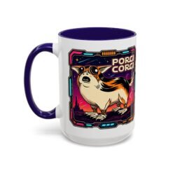 Porgi Corgi Color Accent Mug – Sip with Galactic Cuteness - Image 28