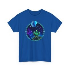 Reach for the Cookie - Unisex T-Shirt – Cute Green Space Creature - Floating Cookie - Image 16