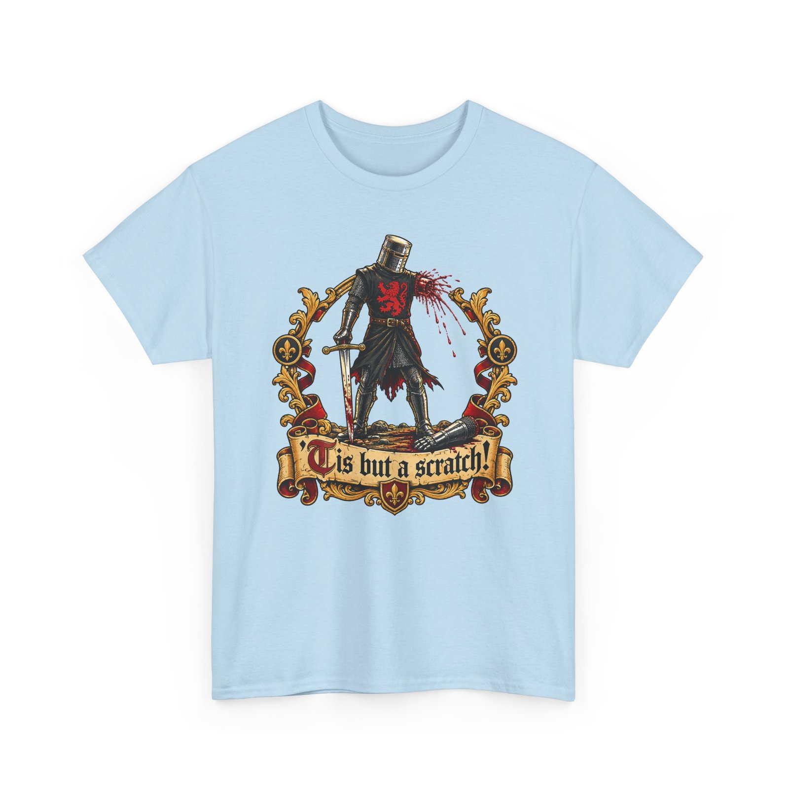 'Tis But A Scratch - Unisex T-Shirt – Funny Monty Python and the Holy Grail - Black Knight - Image 21
