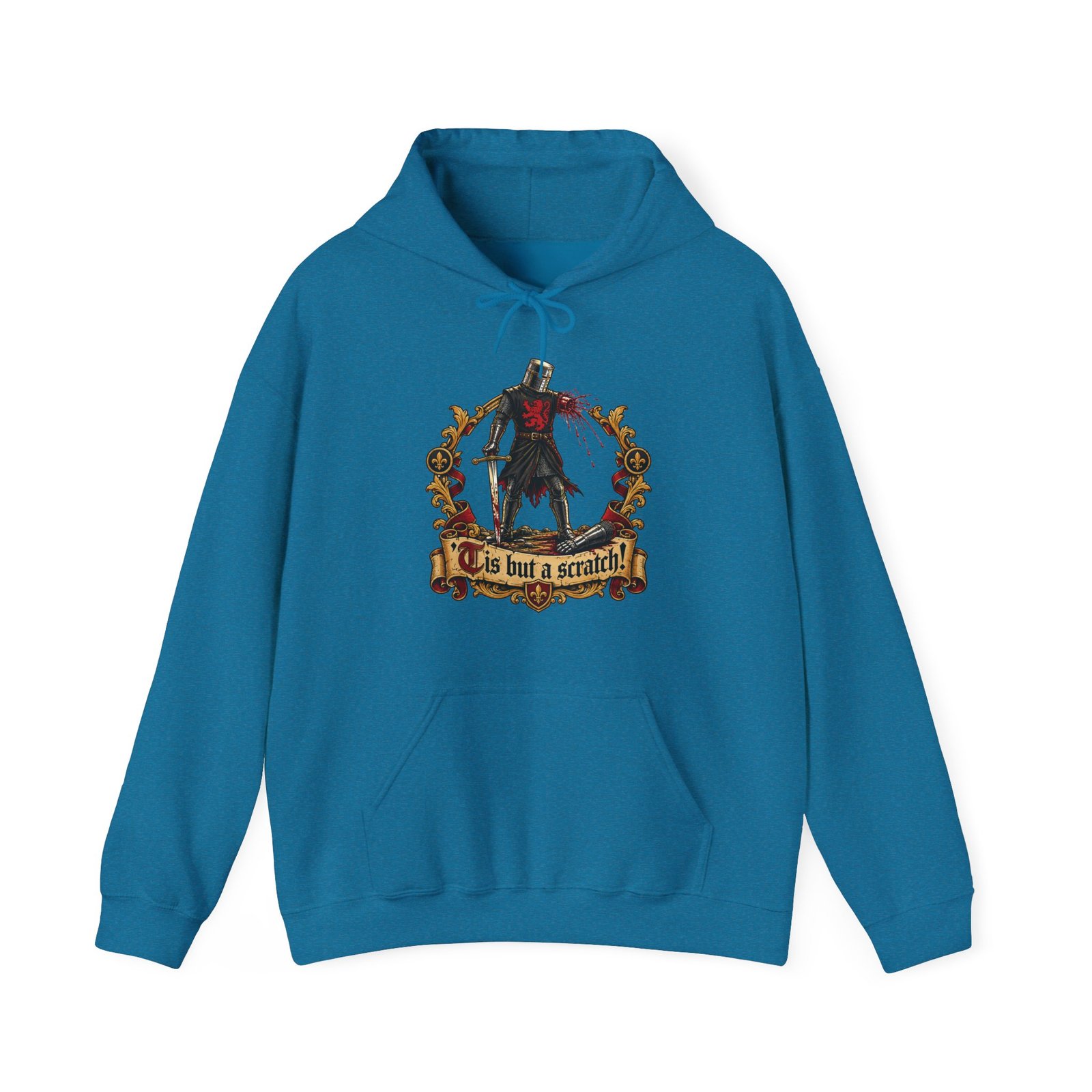 'Tis But A Scratch - Unisex Hoodie – Funny Monty Python - Black Knight - Image 23