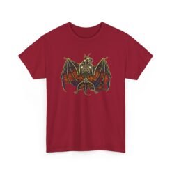 Spider Bat – Unisex T-Shirt – Gothic Skeleton Bat and Spiderweb - Image 19