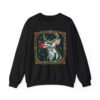 Polygon Rudolph - Unisex Sweatshirt – Geometric Reindeer - Modern Christmas
