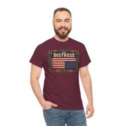 In Distress Signal - U.S.A. Flag - Unisex T-Shirt – Speak Without Saying a Word - Image 8