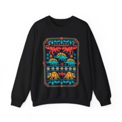 Dino-Mite Christmas - Unisex Sweatshirt – Funny Dinosaur - Ugly Christmas Sweater - Image 10