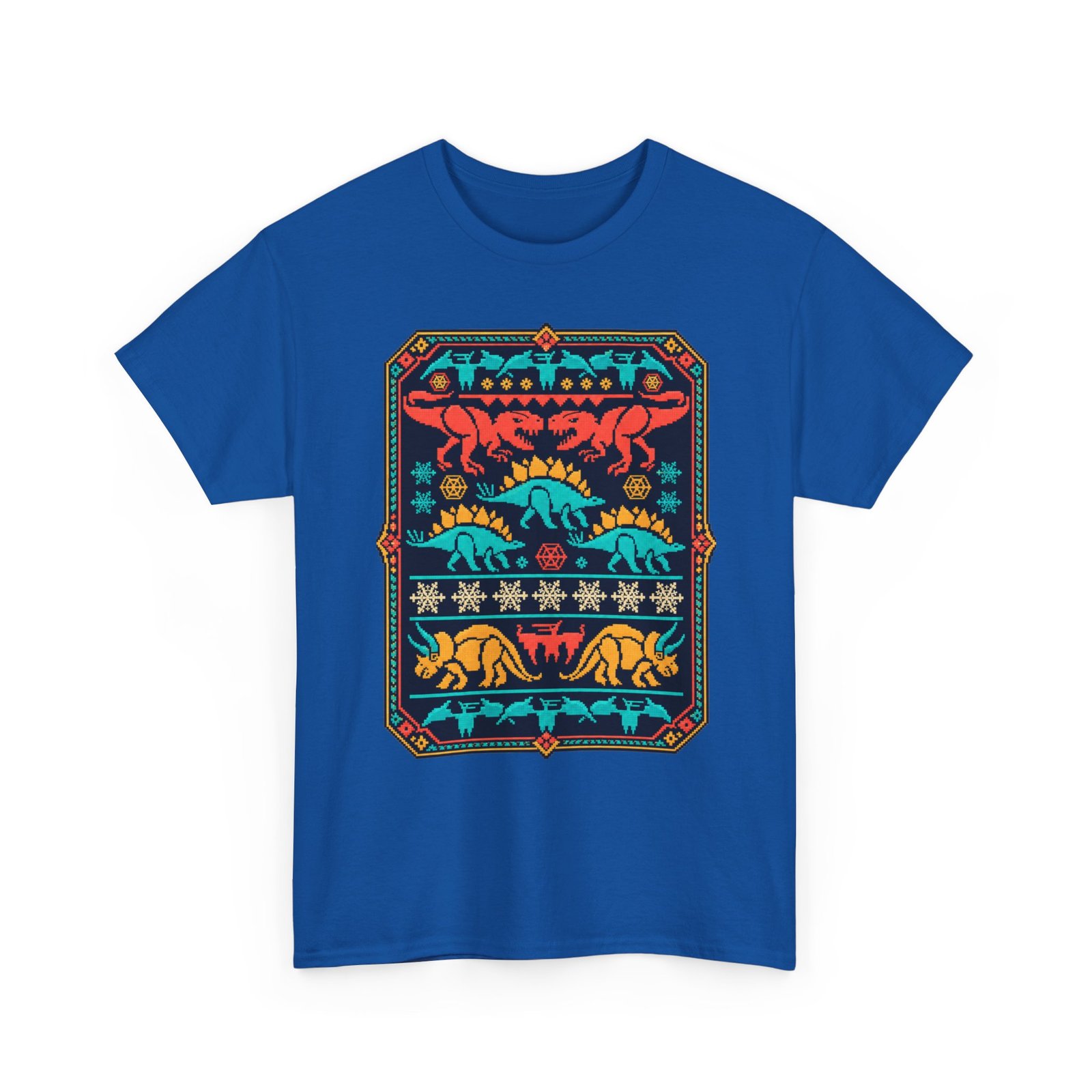 Dino-Mite Christmas - Unisex T-Shirt – Funny Dinosaur - Ugly Christmas Sweater - Image 17