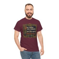 Your Mother Was a Hamster - Unisex Heavy Cotton T-Shirt – Monty Python Holy Grail Humor - Image 8