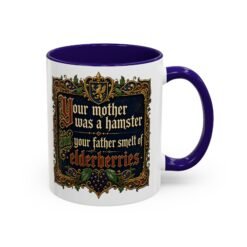 Your Mother Was a Hamster - Color Accent Mug – Monty Python Holy Grail Humor - Image 3