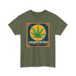 Vegetarian - Unisex T-Shirt – Funny Marijuana Leaf - Cannabis Lovers - Image 13