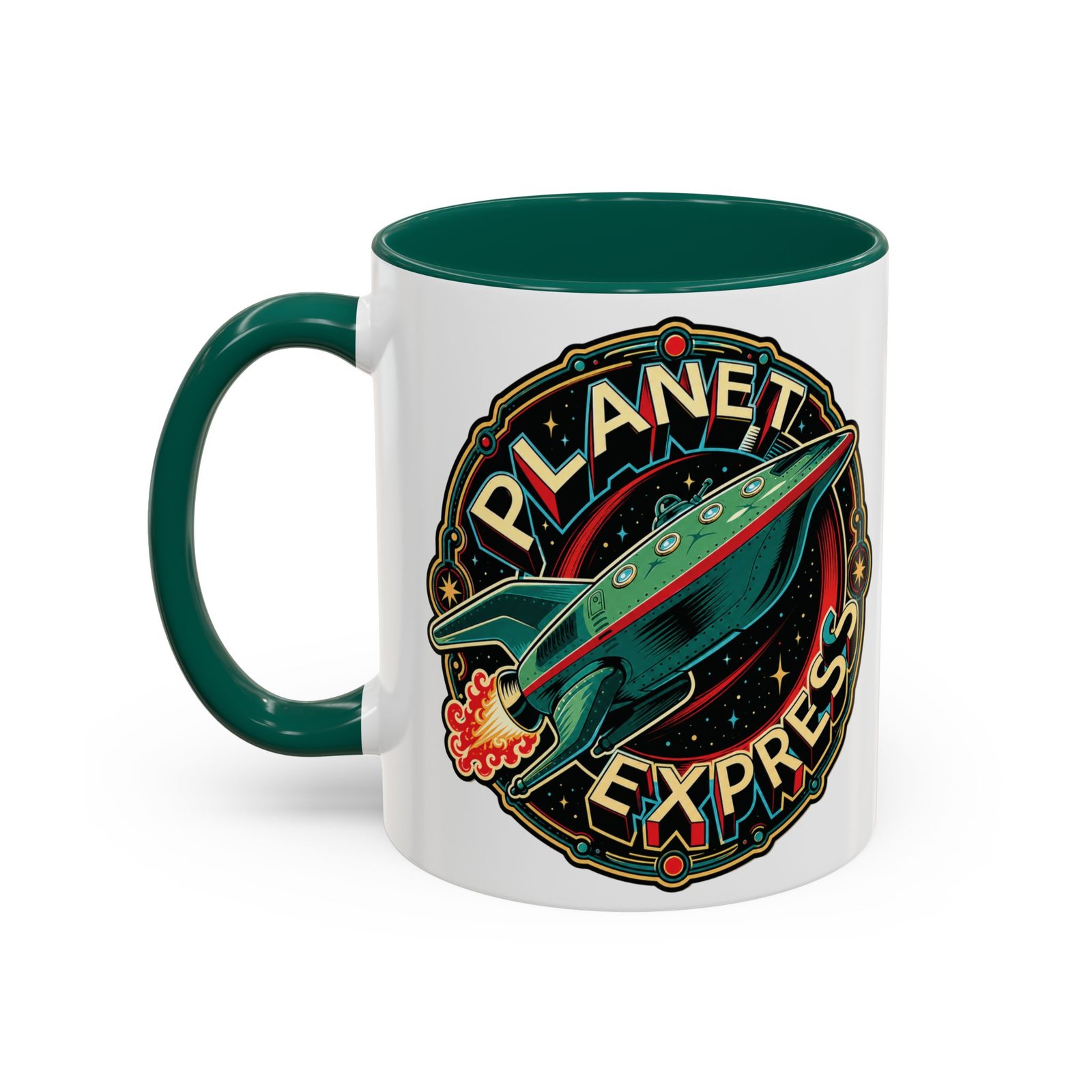 Planet Express - Color Accent Mug – Futurama Inspired Sci-Fi - Image 6