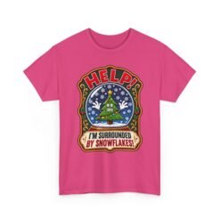 Help! I'm Surrounded By Snowflakes - Unisex T-Shirt – Funny Sarcastic Christmas - Image 19