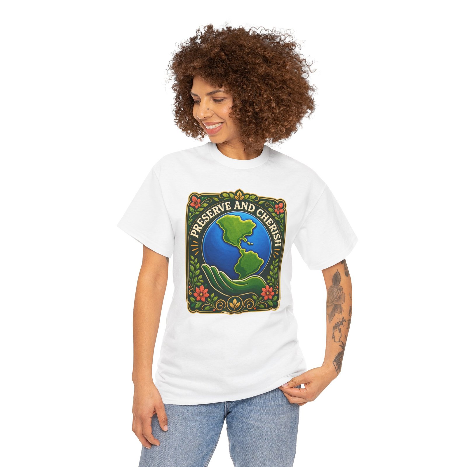 Preserve and Cherish - Unisex T-Shirt – Earth, Nature and Conservation - Image 5