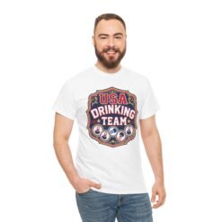USA Drinking Team - Unisex T-Shirt – Funny Patriotic - Beer Drinking - Image 2
