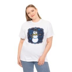 Snowman Anatomy - Unisex T-Shirt – Funny Christmas - Winter Science Diagram Tee - Image 3