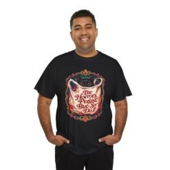 The Horrors Persist But So Do I – Unisex T-Shirt – Existential Black Cat Energy - Image 11