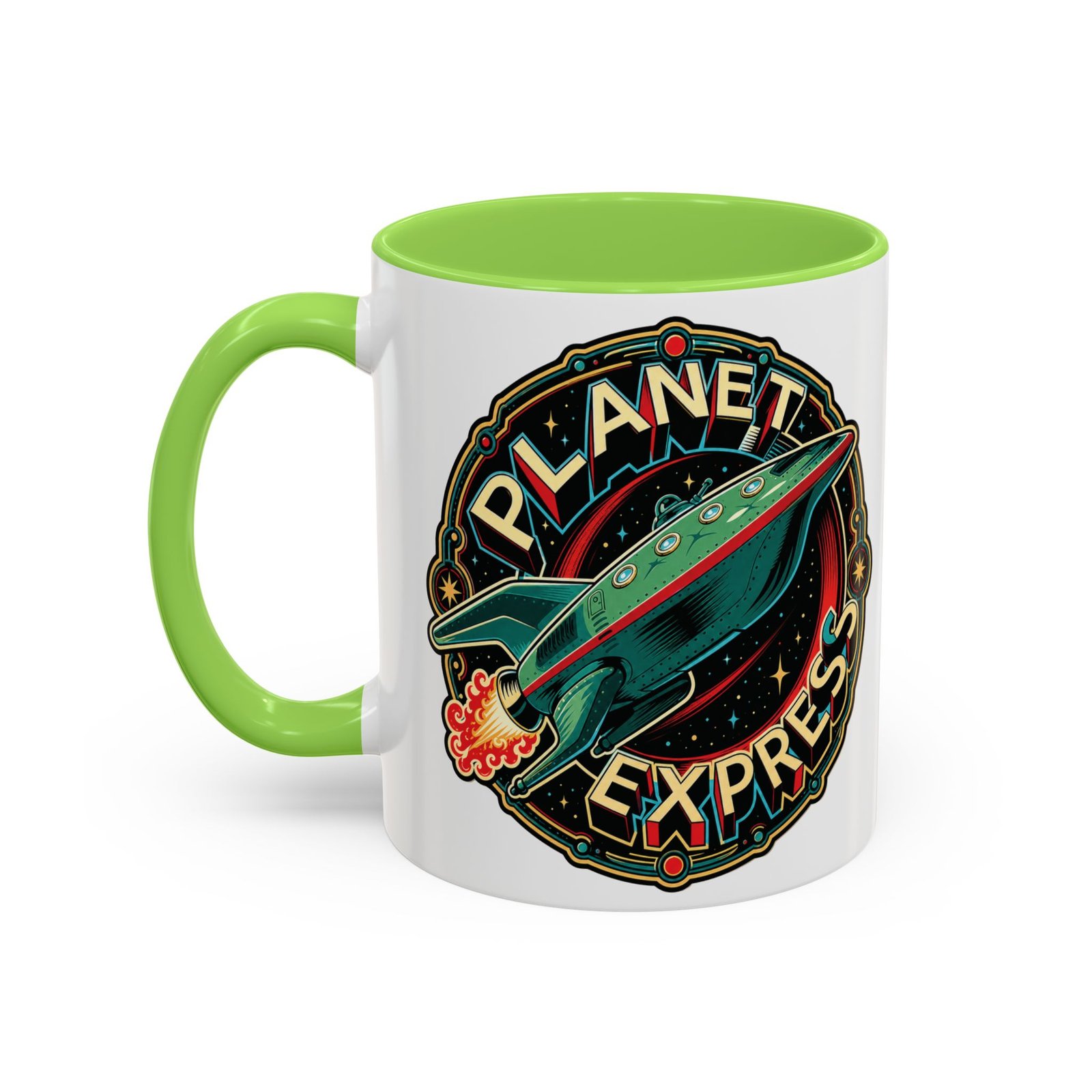 Planet Express - Color Accent Mug – Futurama Inspired Sci-Fi - Image 8