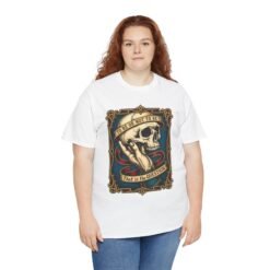 To Be or Not To Be - Unisex T-Shirt – Shakespeare Hamlet Skull - Image 10