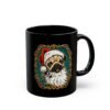 Pug Santa - Black Mug – Funny Christmas Pug - Dog Lover