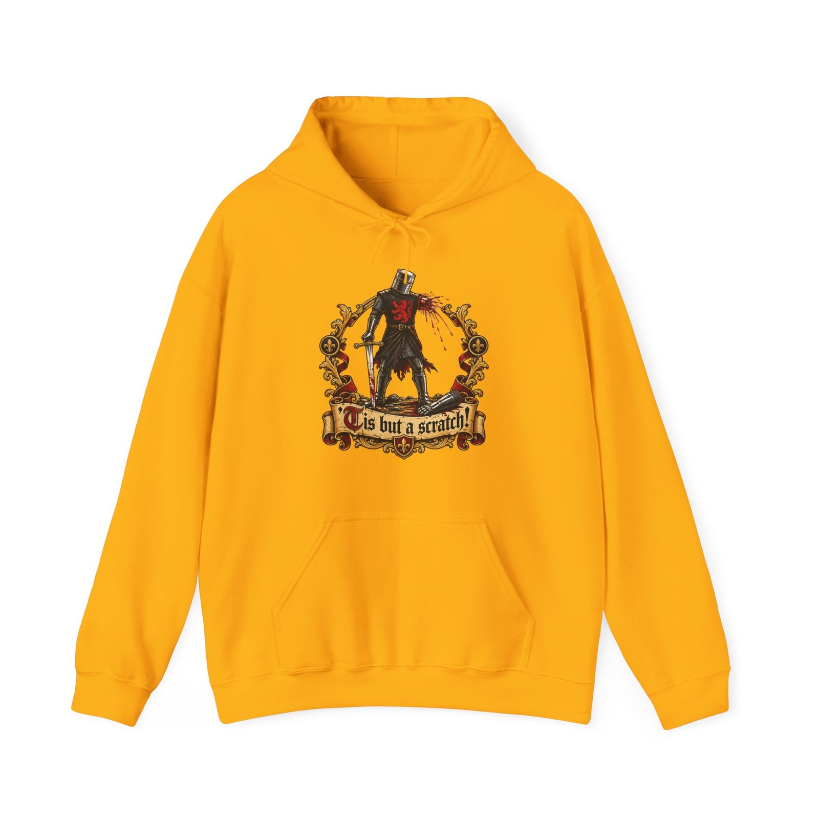 'Tis But A Scratch - Unisex Hoodie – Funny Monty Python - Black Knight - Image 19