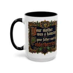 Your Mother Was a Hamster - Color Accent Mug – Monty Python Holy Grail Humor - Image 12