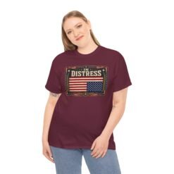 In Distress Signal - U.S.A. Flag - Unisex T-Shirt – Speak Without Saying a Word - Image 7
