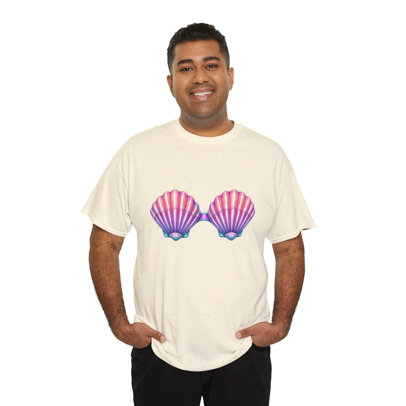 Mermaid Seashell Bra Costume - Unisex T-Shirt – Funny Halloween Costume - Image 6