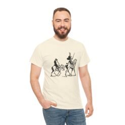 Don Quixote - Unisex T-Shirt – Cervantes Windmill - Classic Literature - Image 4
