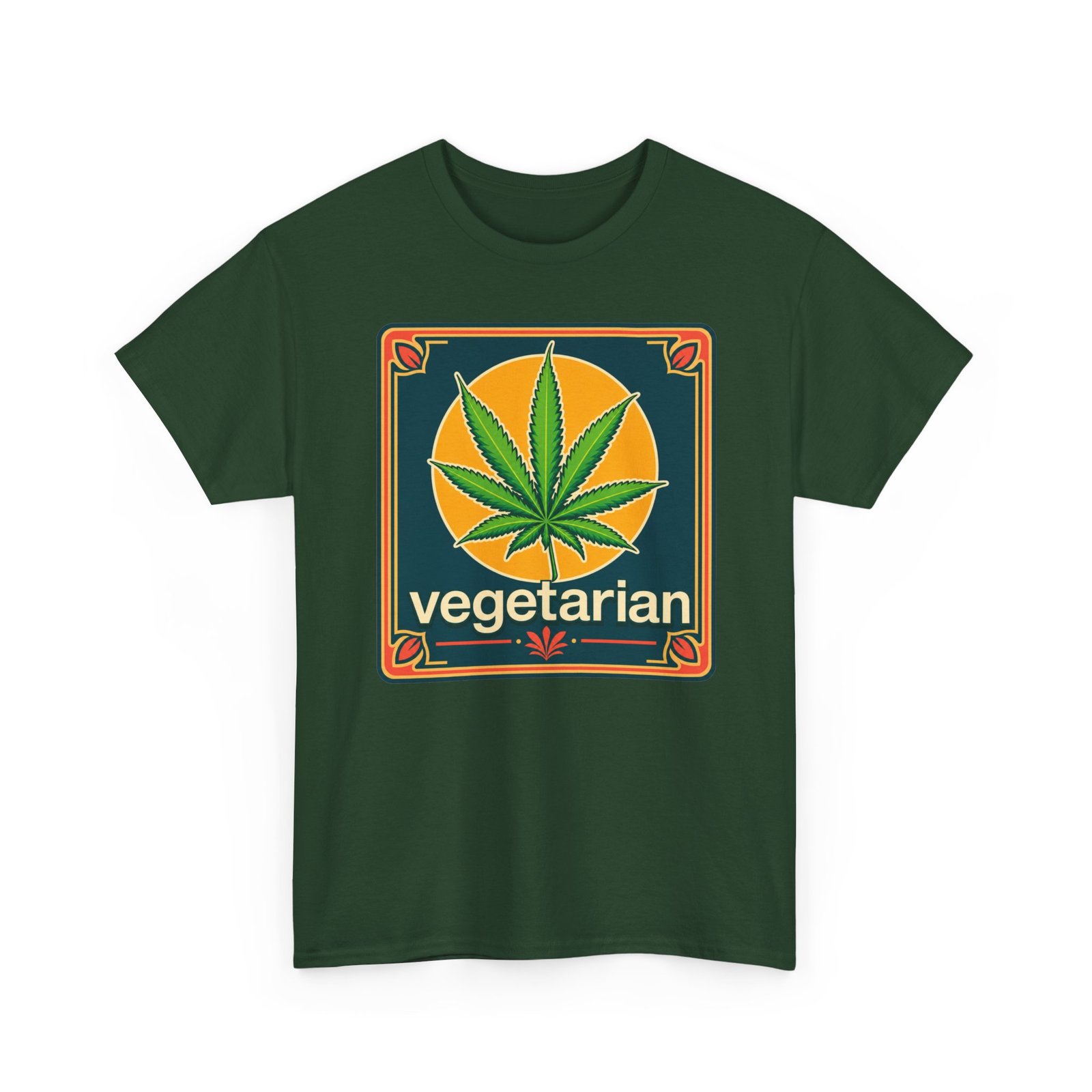 Vegetarian - Unisex T-Shirt – Funny Marijuana Leaf - Cannabis Lovers - Image 14