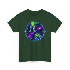 Reach for the Froggy - Unisex T-Shirt – Cute Green Space Creature - Floating Frog - Image 14