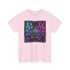 Exterminate! - Unisex T-Shirt – Retro Sci-Fi - Robot Graffiti Art - Image 4