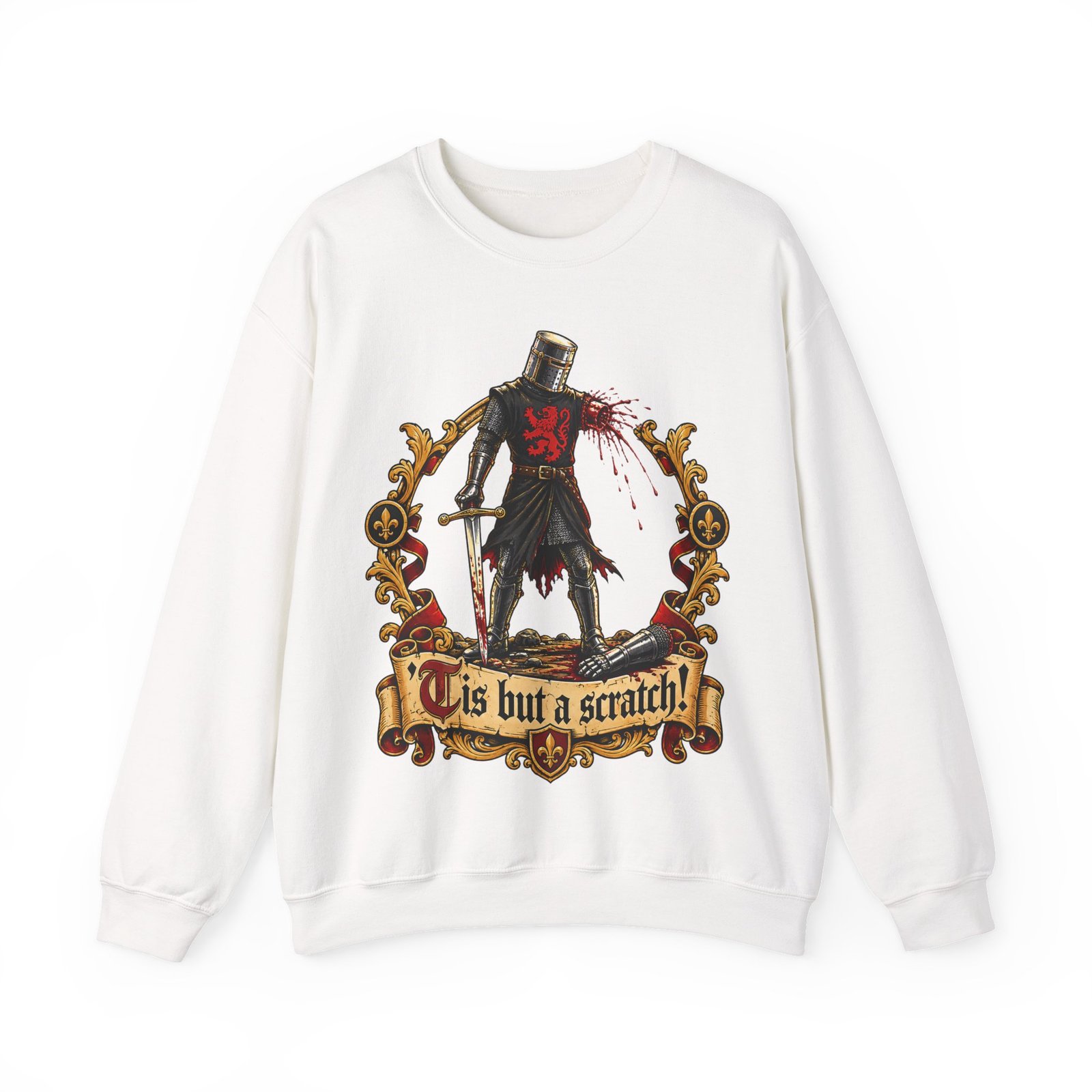 'Tis But A Scratch - Unisex Sweatshirt – Funny Monty Python Black Knight