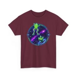 Reach for the Froggy - Unisex T-Shirt – Cute Green Space Creature - Floating Frog - Image 10
