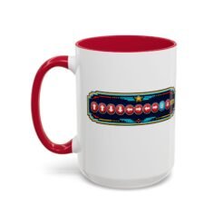 Contra Code - Color Accent Mug – Konami Code - Retro Gaming Coffee Mug - Image 12