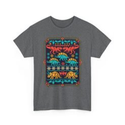 Dino-Mite Christmas - Unisex T-Shirt – Funny Dinosaur - Ugly Christmas Sweater - Image 14