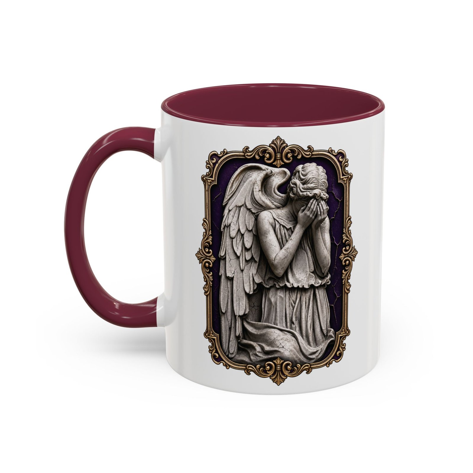 Weeping Angel - Color Accent Mug – Don't Blink - Sci-Fi Horror - Image 6