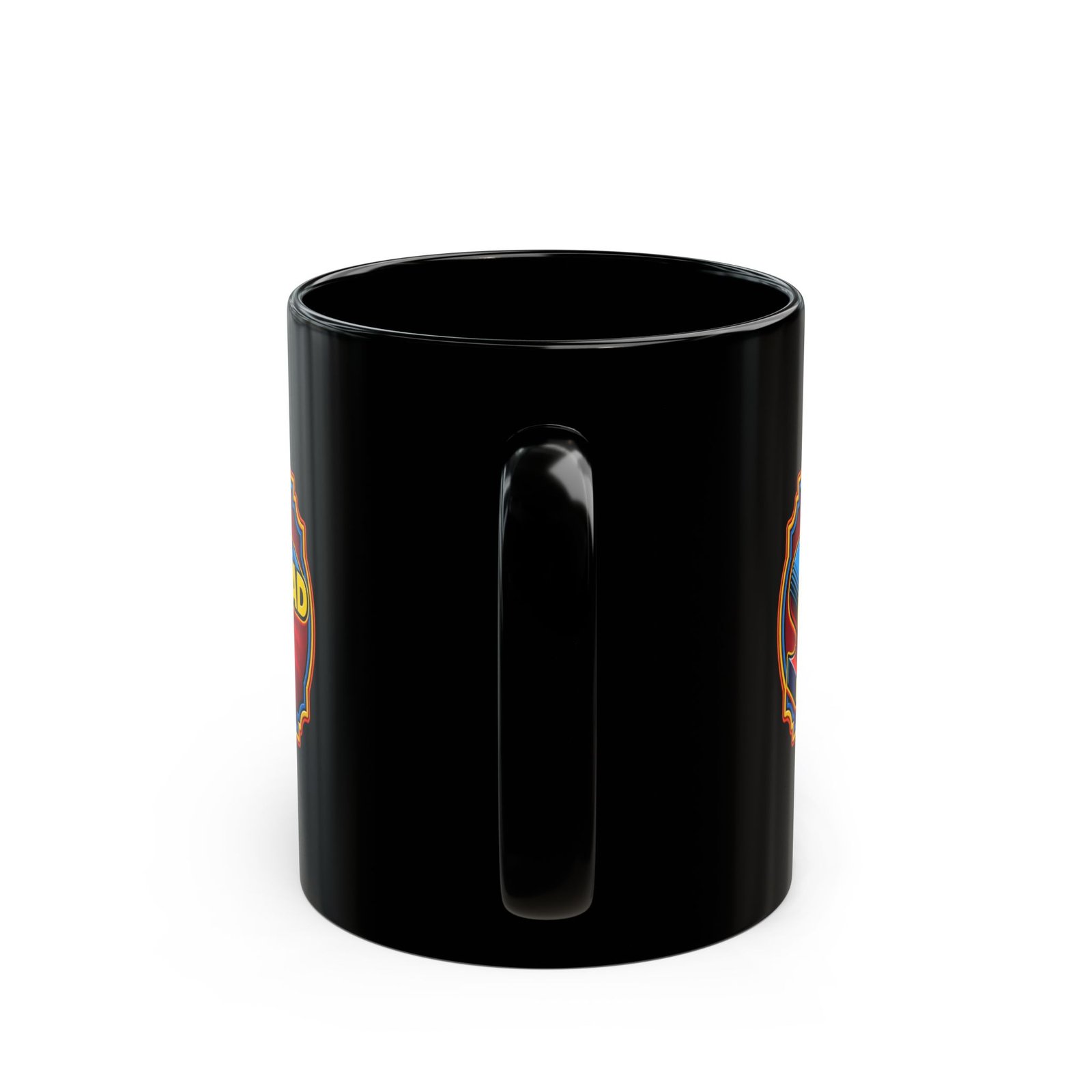 Superdad - Black Mug – Funny Superhero Dad - Father’s Day Gift - Image 5