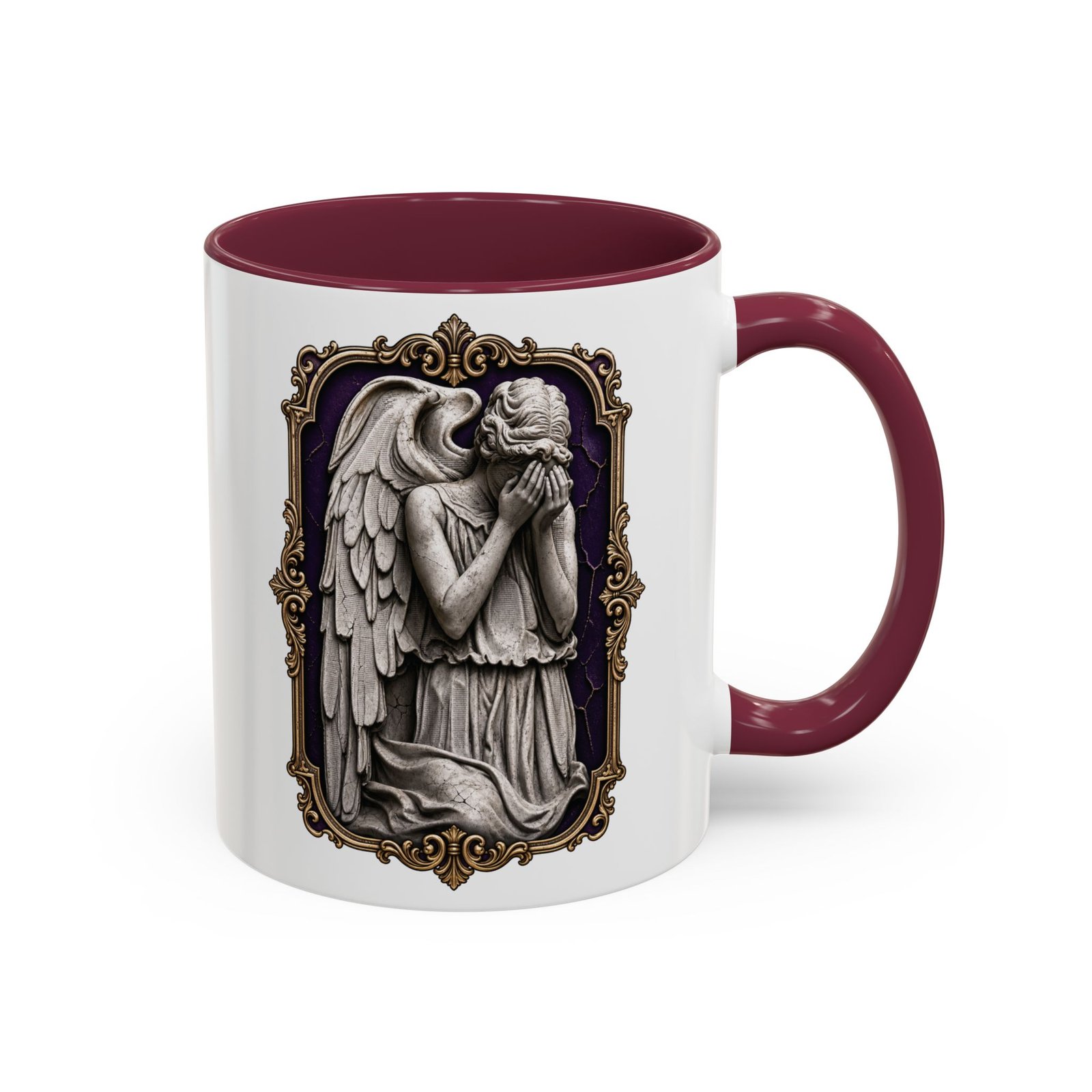 Weeping Angel - Color Accent Mug – Don't Blink - Sci-Fi Horror - Image 5