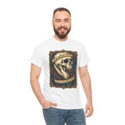 To Be or Not To Be - Unisex T-Shirt – Shakespeare Hamlet Skull - Image 8