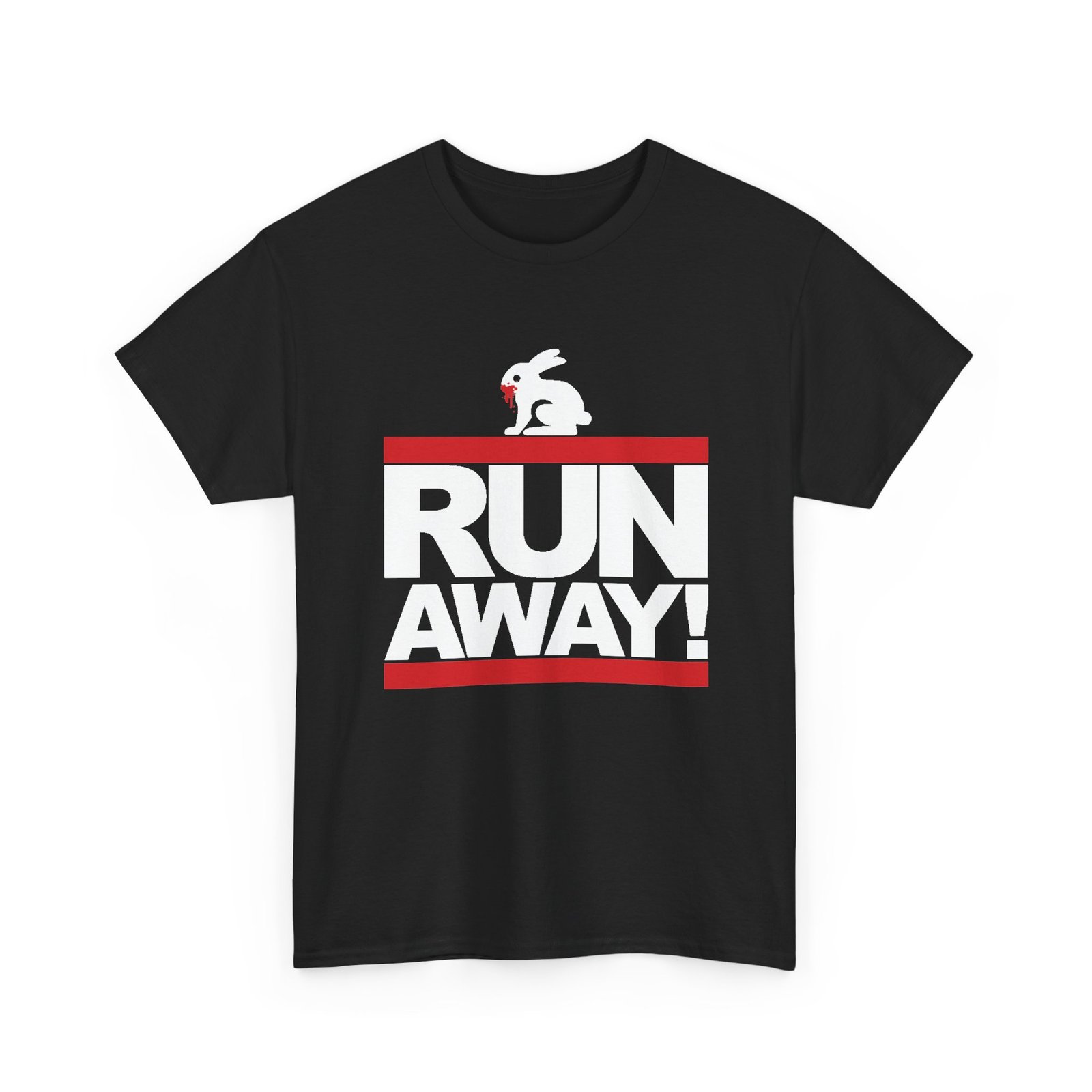 Run Away Rabbit - Unisex T-Shirt – Monty Python - Killer Rabbit - Retro Hip-Hop Style