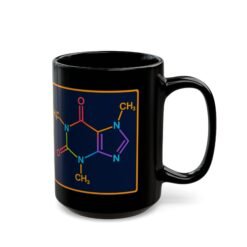 Caffeine Molecule - Black Mug – Science in Every Sip - Image 5
