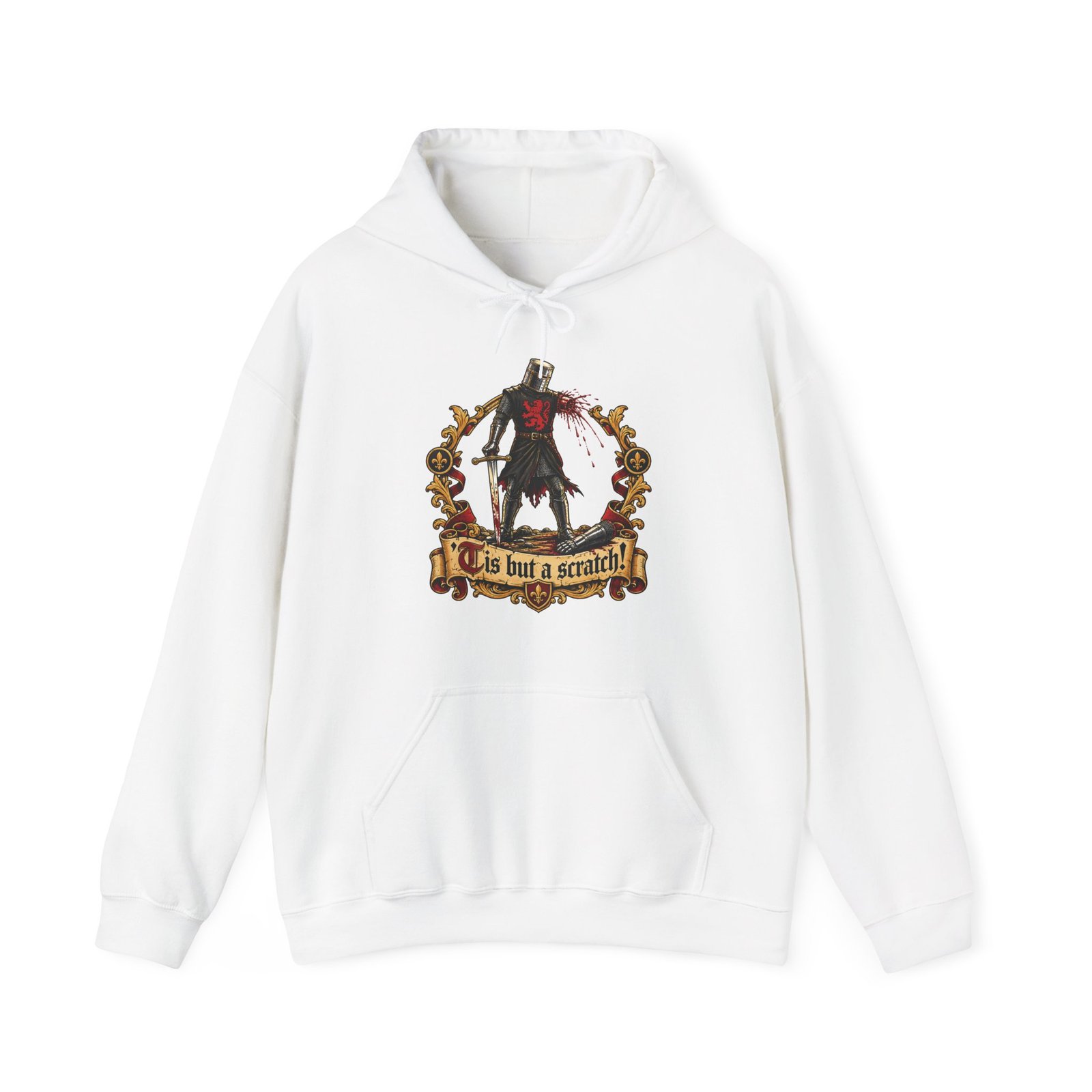 'Tis But A Scratch - Unisex Hoodie – Funny Monty Python - Black Knight