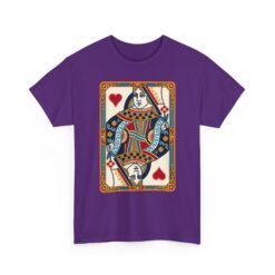 Queen of Hearts - Unisex T-Shirt – Classic Playing Card - Image 14